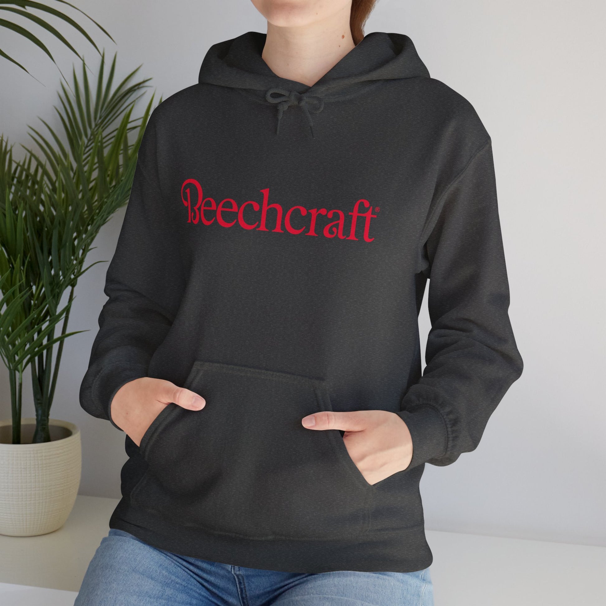 BEECHCRAFT. AVIATION HOODIE. gift for pilots. graphic design. (logo)