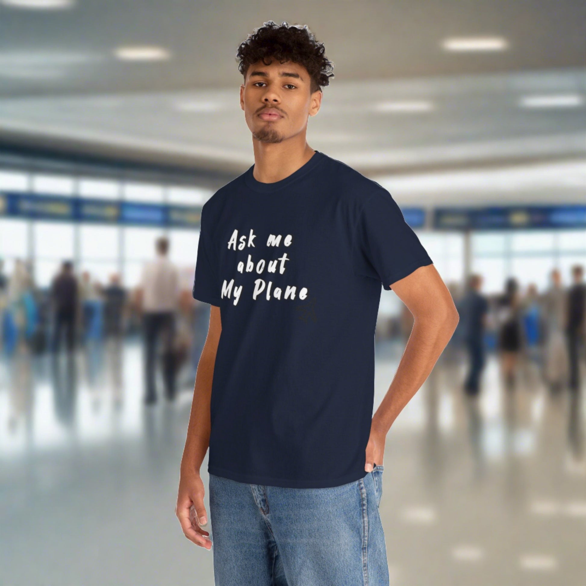 Ask me about my plane! T-shirt. aviation. pilots. travel. shirt.