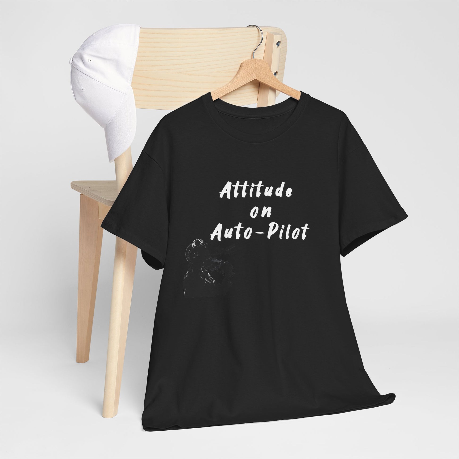 Attitude on Auto- pilot. T-shirt. aviation. gifts. pilots. flight attendant. jokes