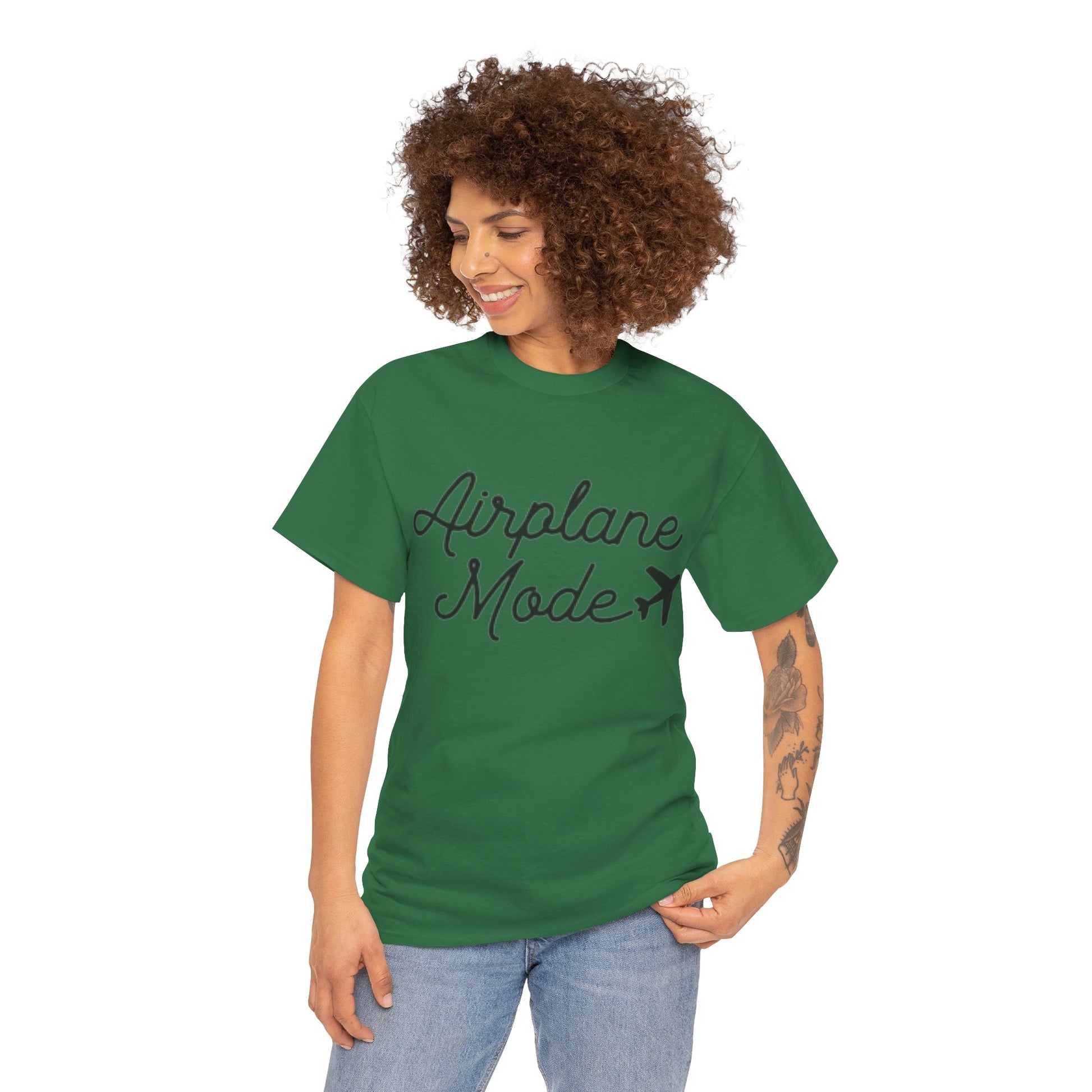 Airplane Mode Aviation Graphic Tee. gift for pilots. flight attendant. aviation lovers.