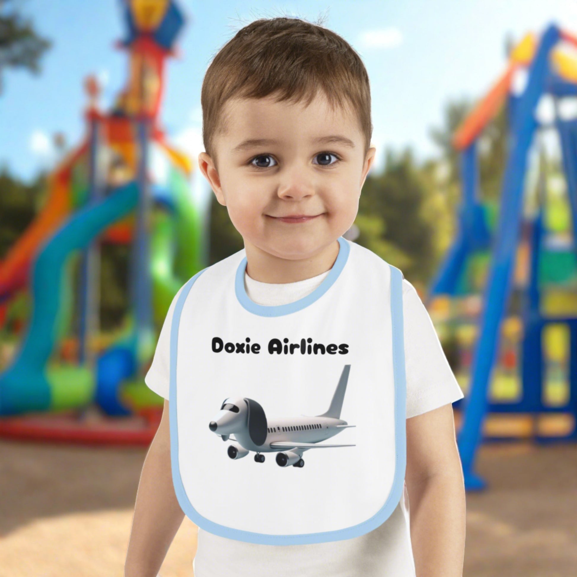 Doxie airlines Baby bibs