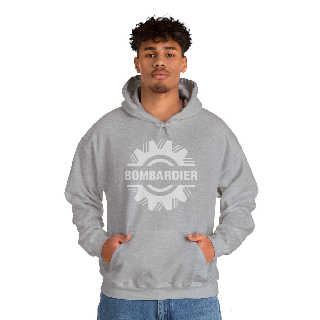 Bombardier hoodie. pilots aviation. (logo)