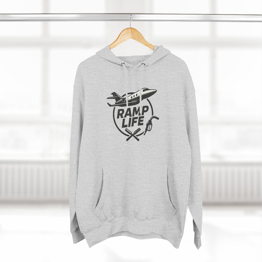 Ramp Life airplane logo Hoodie | aviation pilot Inspired design