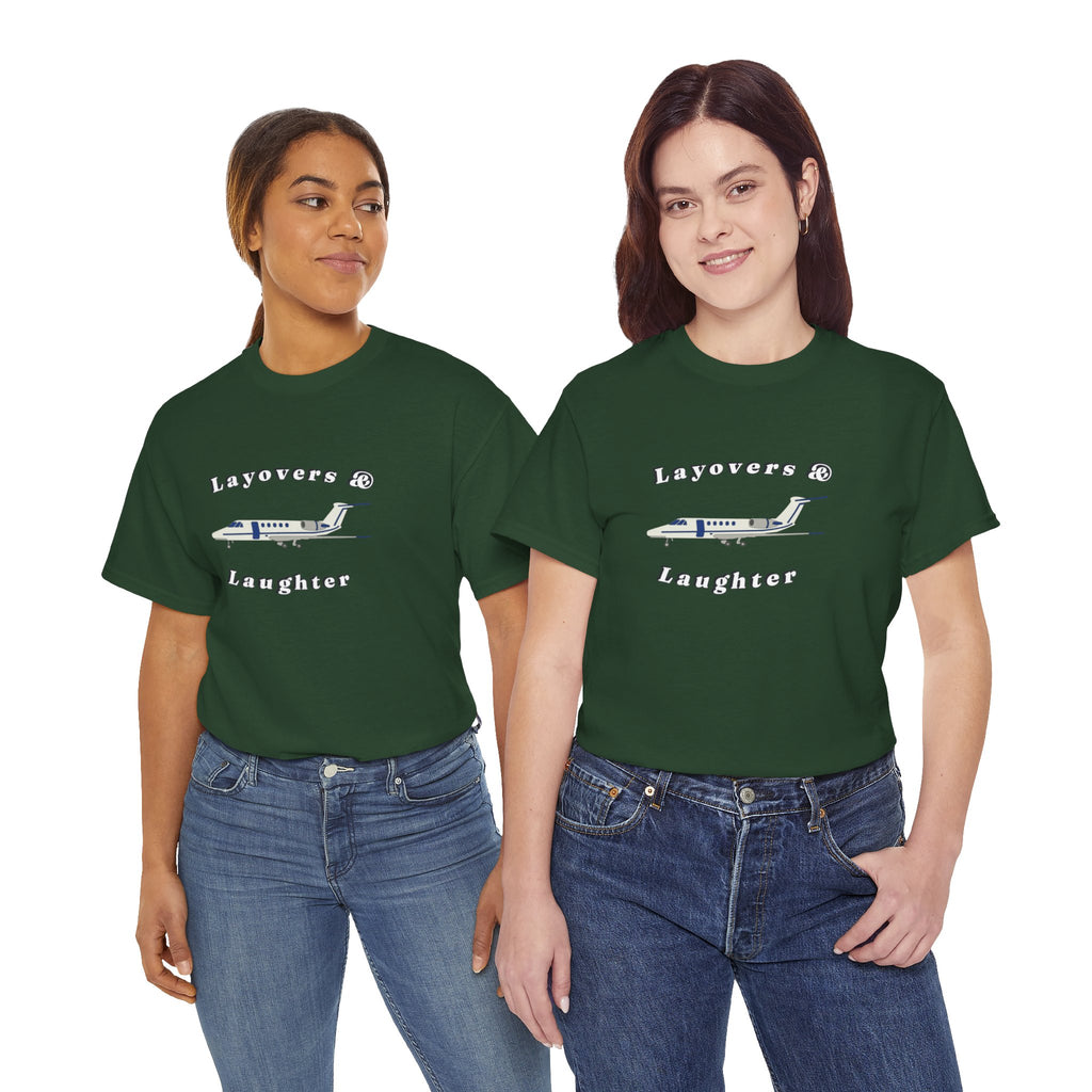 Layovers & Laughter. T-shirt. aviation. pilots. travel. shirt.