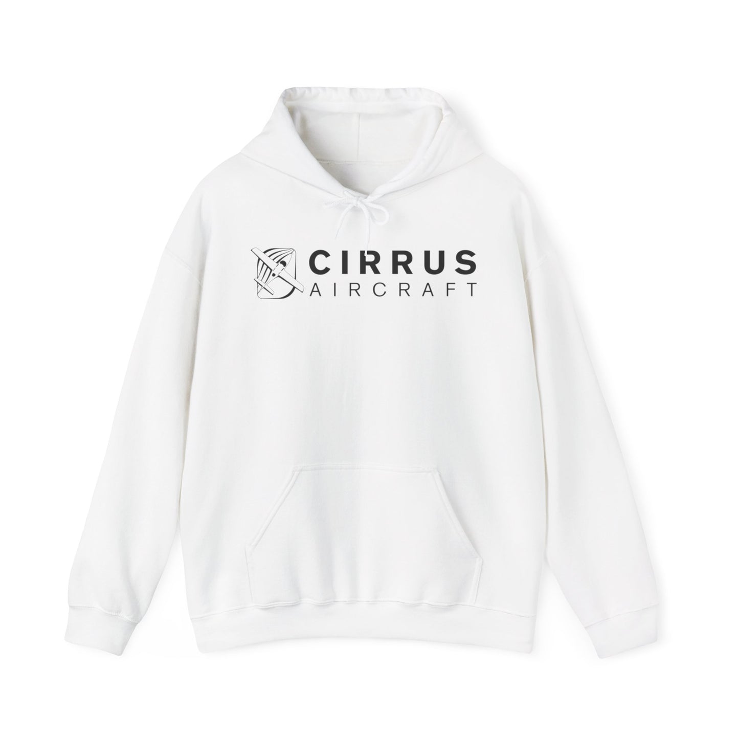 CIRRUS AIRCRAFT HOODIE. aviation gift for pilots. graphic design. (logo)