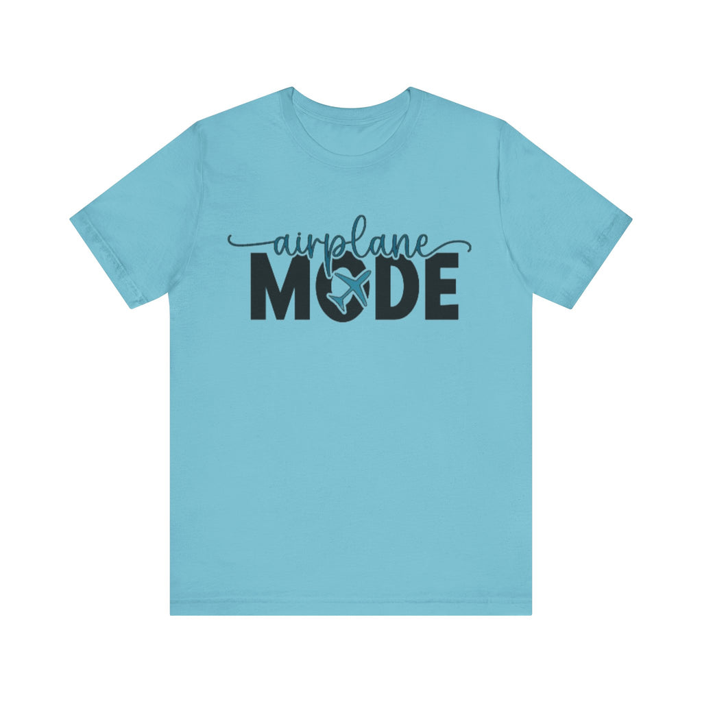 Airplane Mode Aviation Tee. gift for pilots. aviation lovers