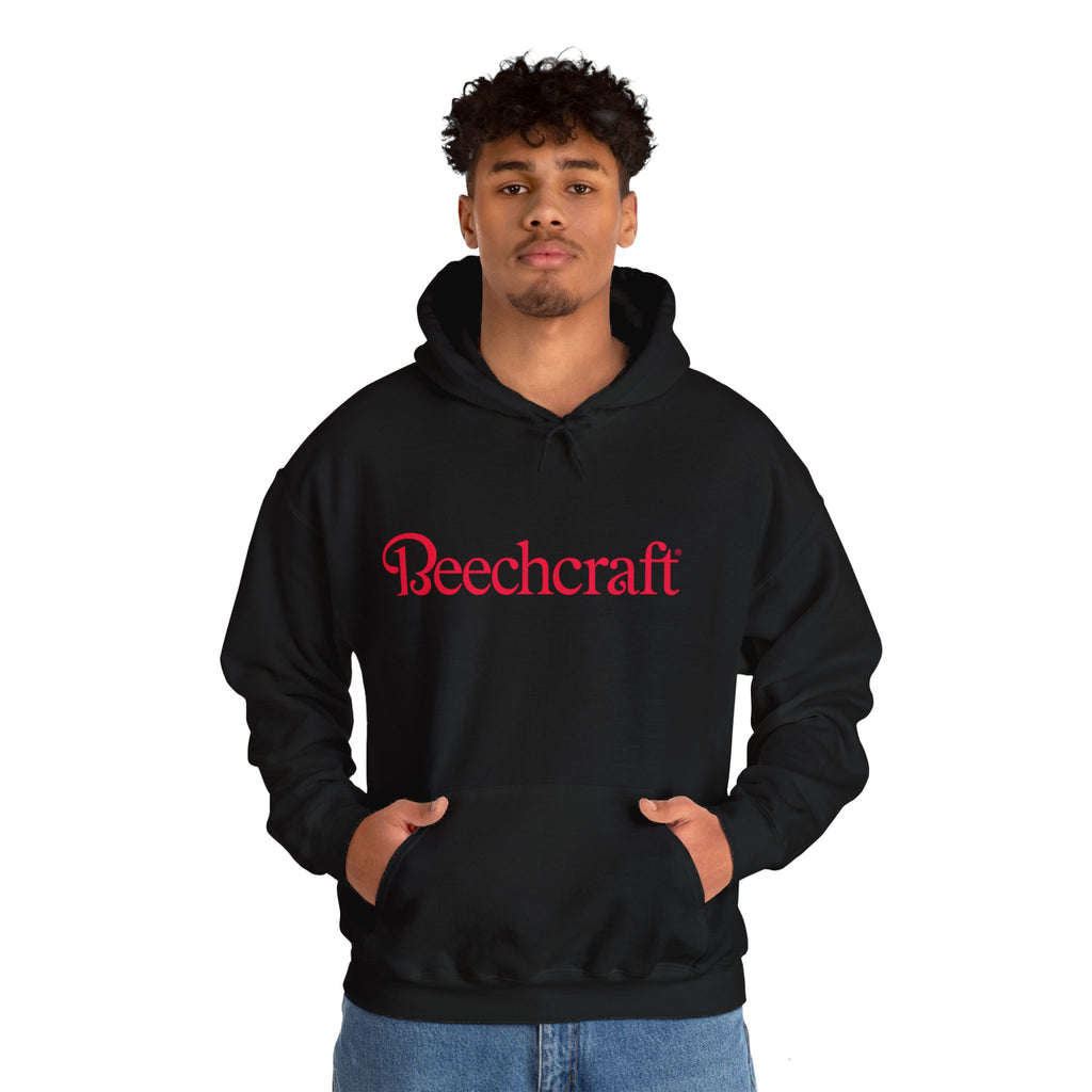 BEECHCRAFT. AVIATION HOODIE. gift for pilots. graphic design. (logo)