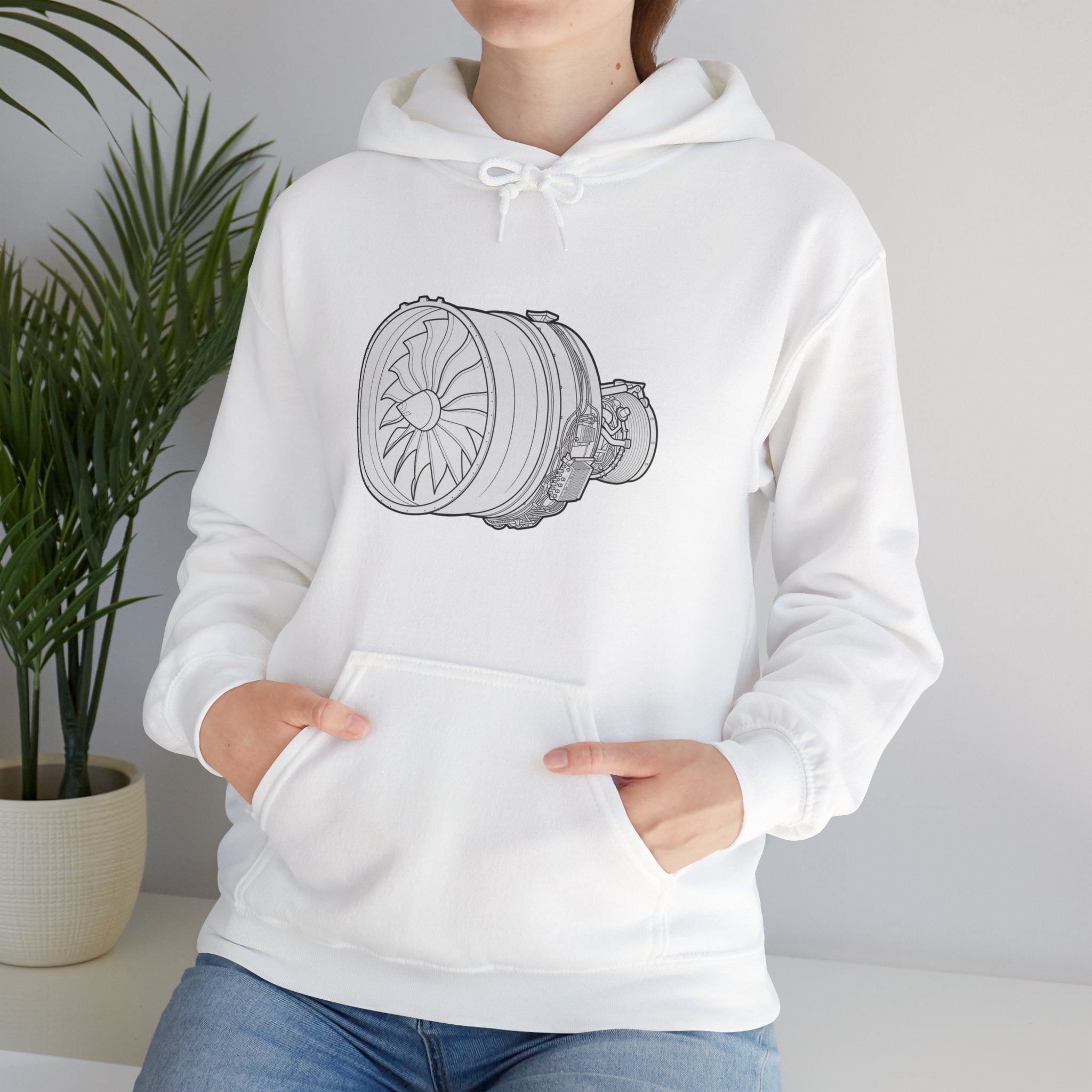 Turbine Hoodie. Sweatshirt. aviation. pilots. planes. ge9x. gifts for him. gifts for her.
