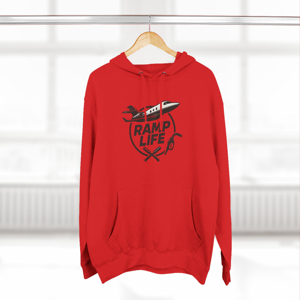 Ramp Life airplane logo Hoodie | aviation pilot Inspired design