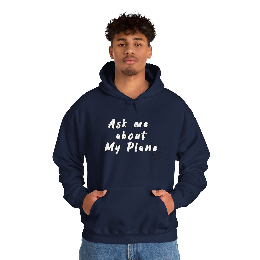Hoodie For Pilots. Ask me about My Plane!. gift for pilots. aviation. aviation gifts. graphic design