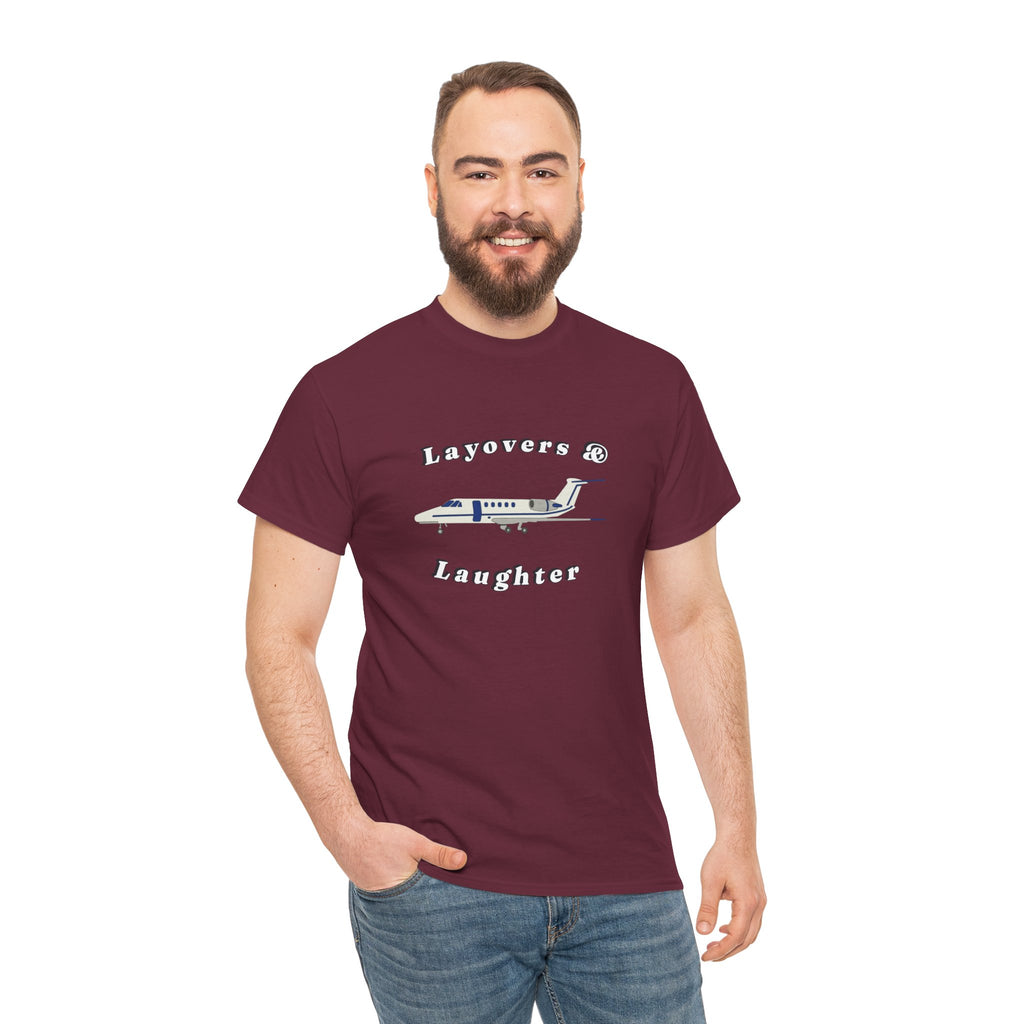 Layovers & Laughter. T-shirt. aviation. pilots. travel. shirt.