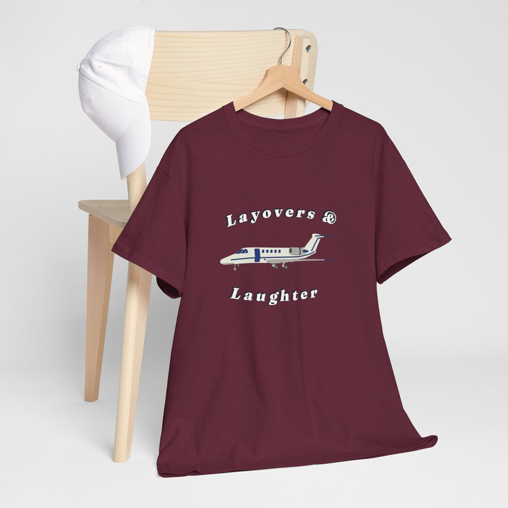 Layovers & Laughter. T-shirt. aviation. pilots. travel. shirt.