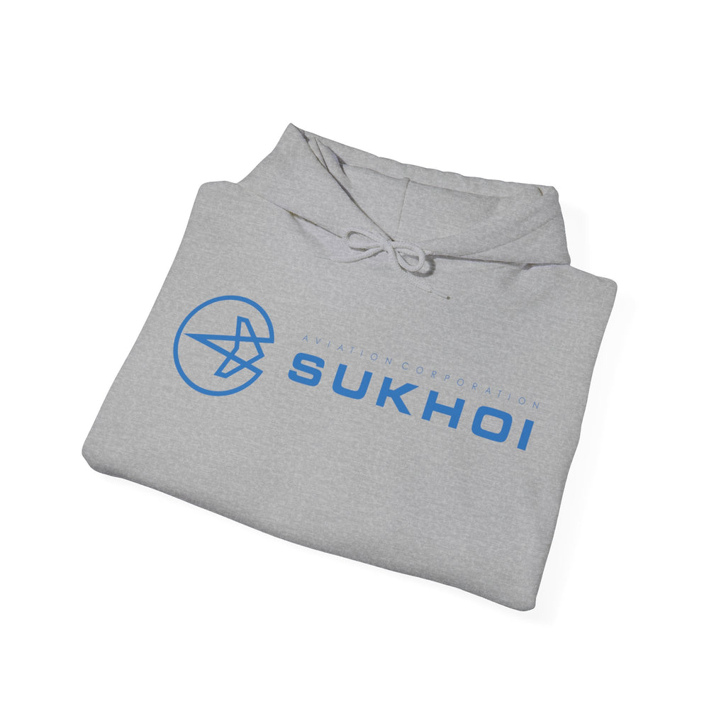 SUKHOI AVIATION HOODIE. gift for pilots. graphic design. (logo)