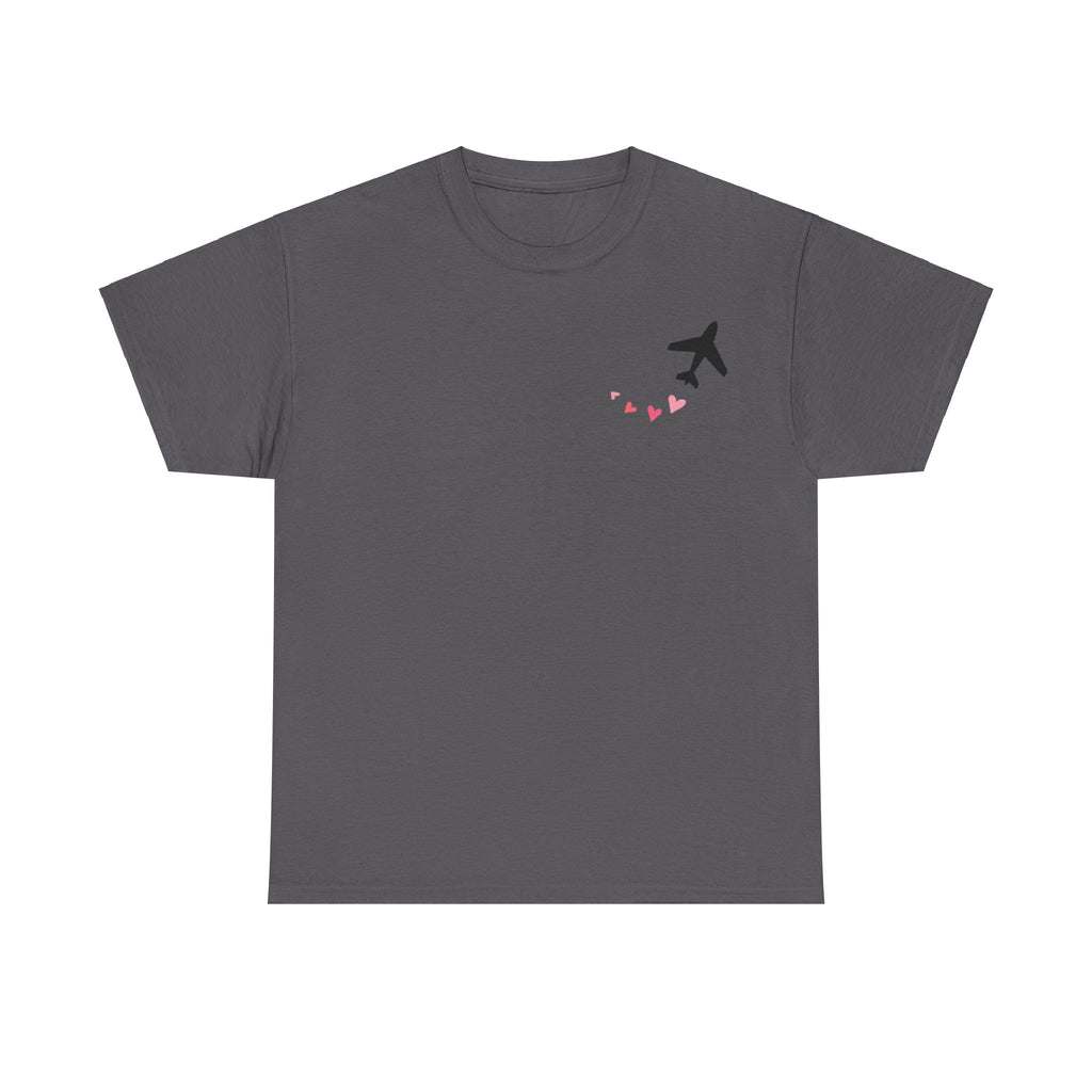 LOVE CHEMTRAILS. aviation t-shirt. pilots. love. hearts