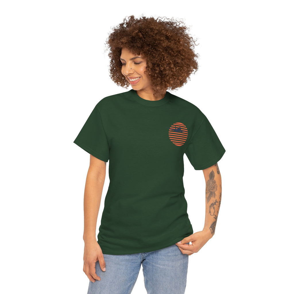 into the sunset. plane. t-shirt. aviation. pilots. gifts.
