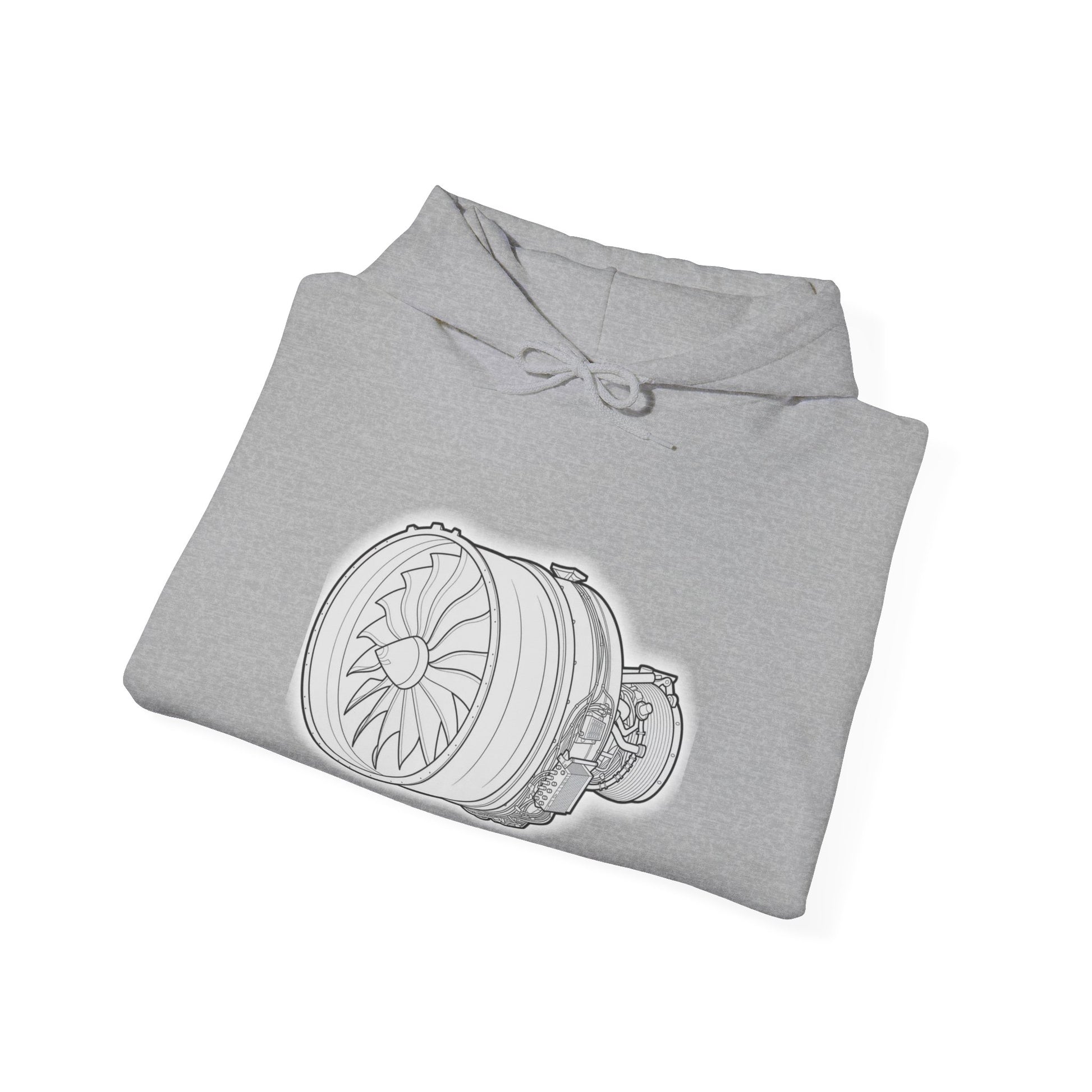 Turbine Hoodie. Sweatshirt. aviation. pilots. planes. ge9x. gifts for him. gifts for her.
