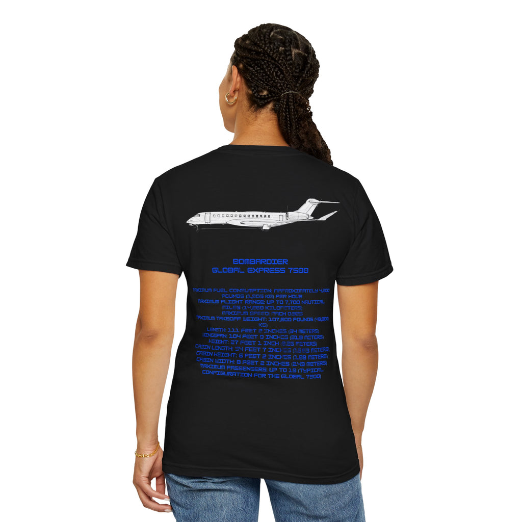 Global 7500 T-shirt. aviation. gift. pilot. jets. mens gifts. gifts for her