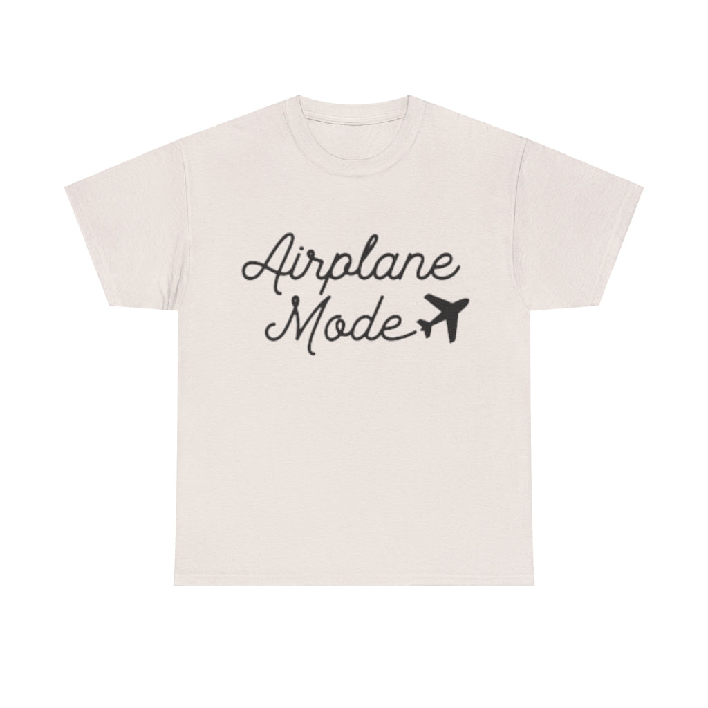 Airplane Mode Aviation Graphic Tee. gift for pilots. flight attendant. aviation lovers.
