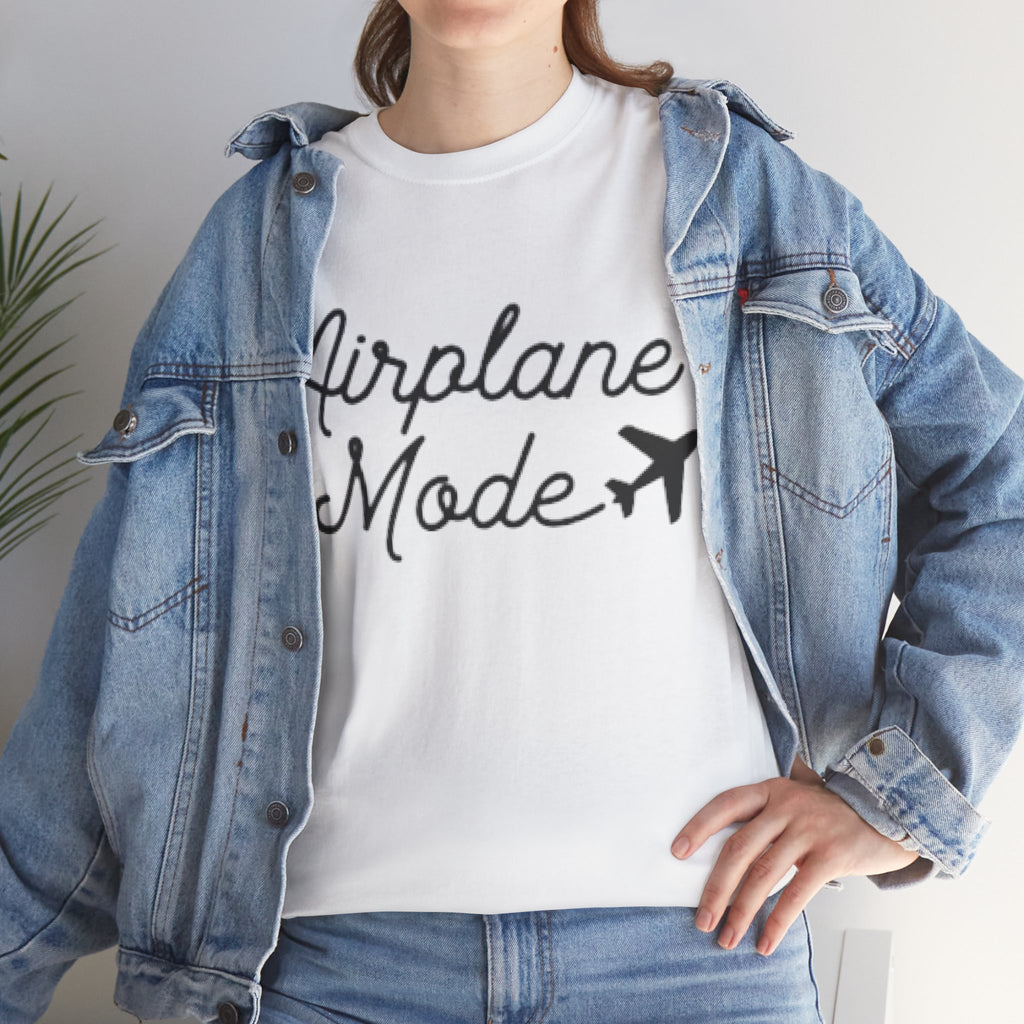 Airplane Mode Aviation Graphic Tee. gift for pilots. flight attendant. aviation lovers.
