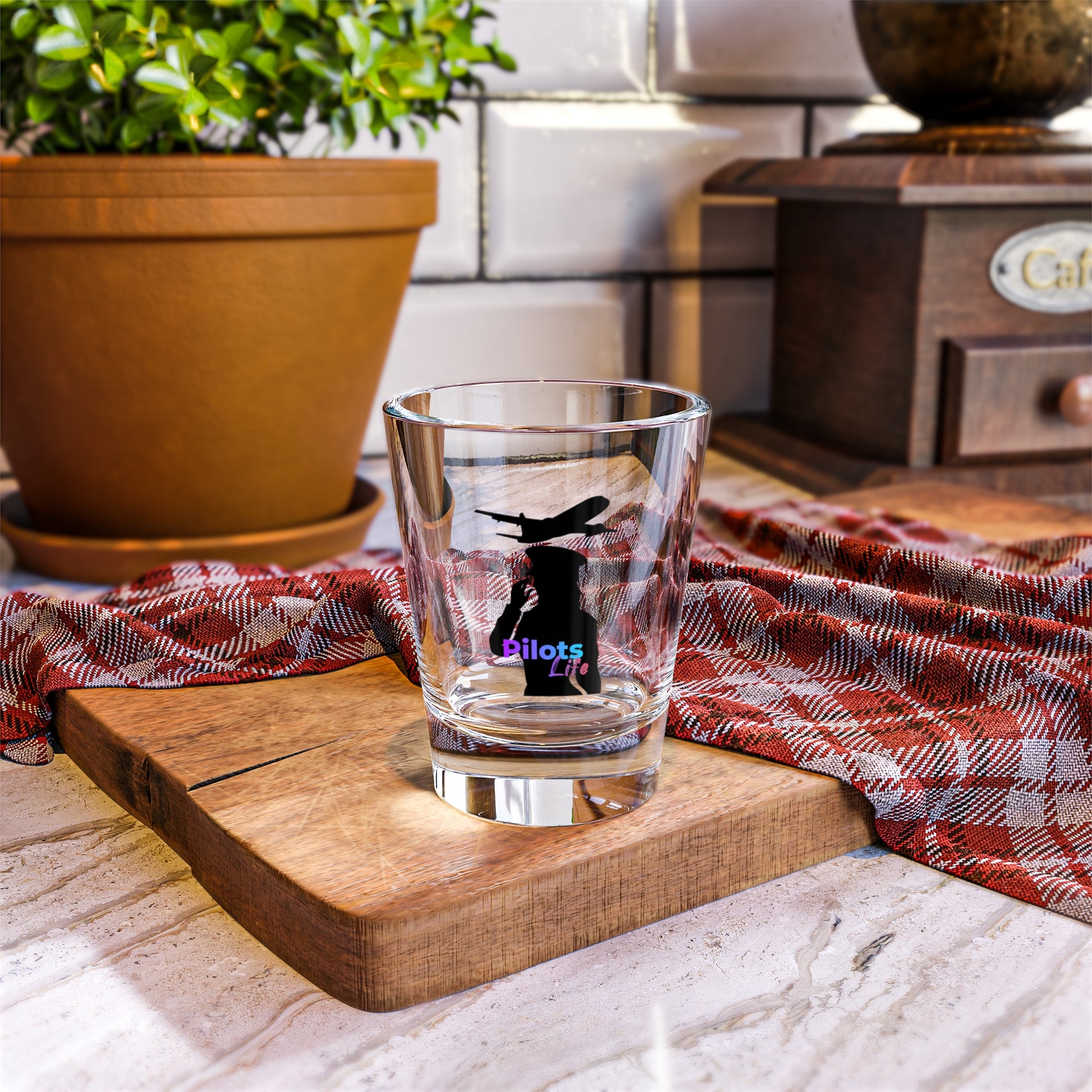 pilot life Shot Glass. pilots. aviation. planes. gifts 1.5oz