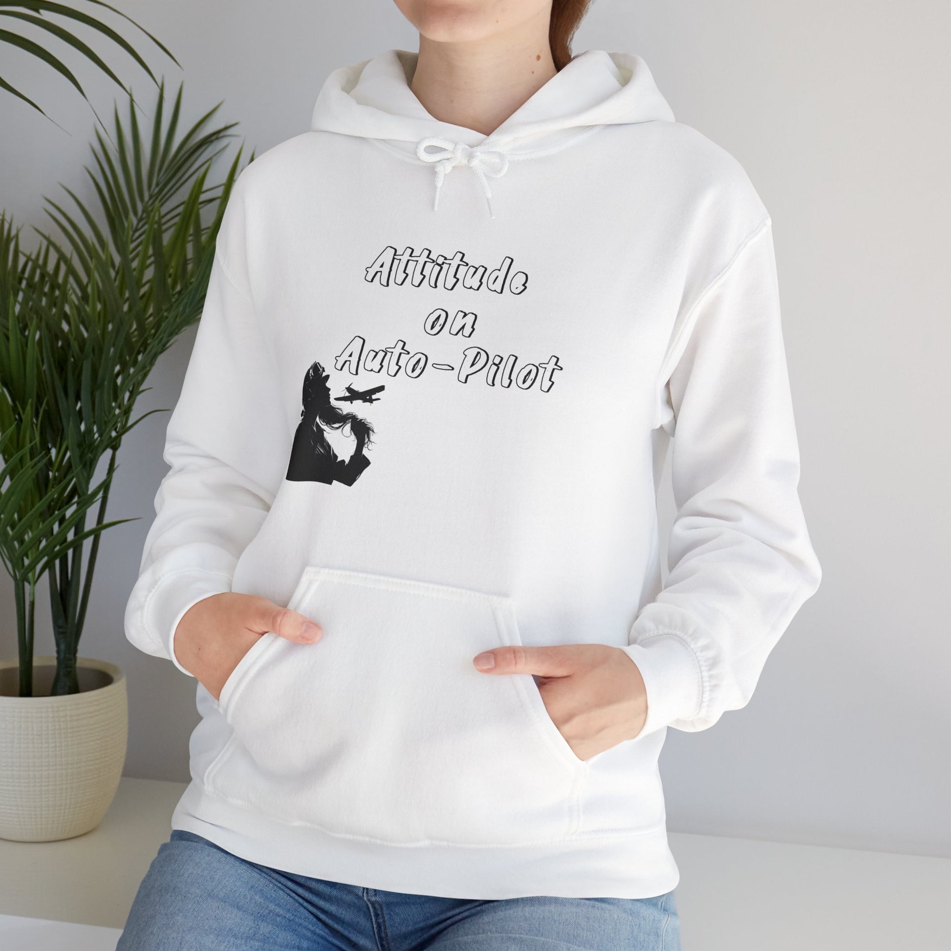Female Pilot Hoodie. aviation. aviation gifts. gifts for pilots. attitude. graphic tee