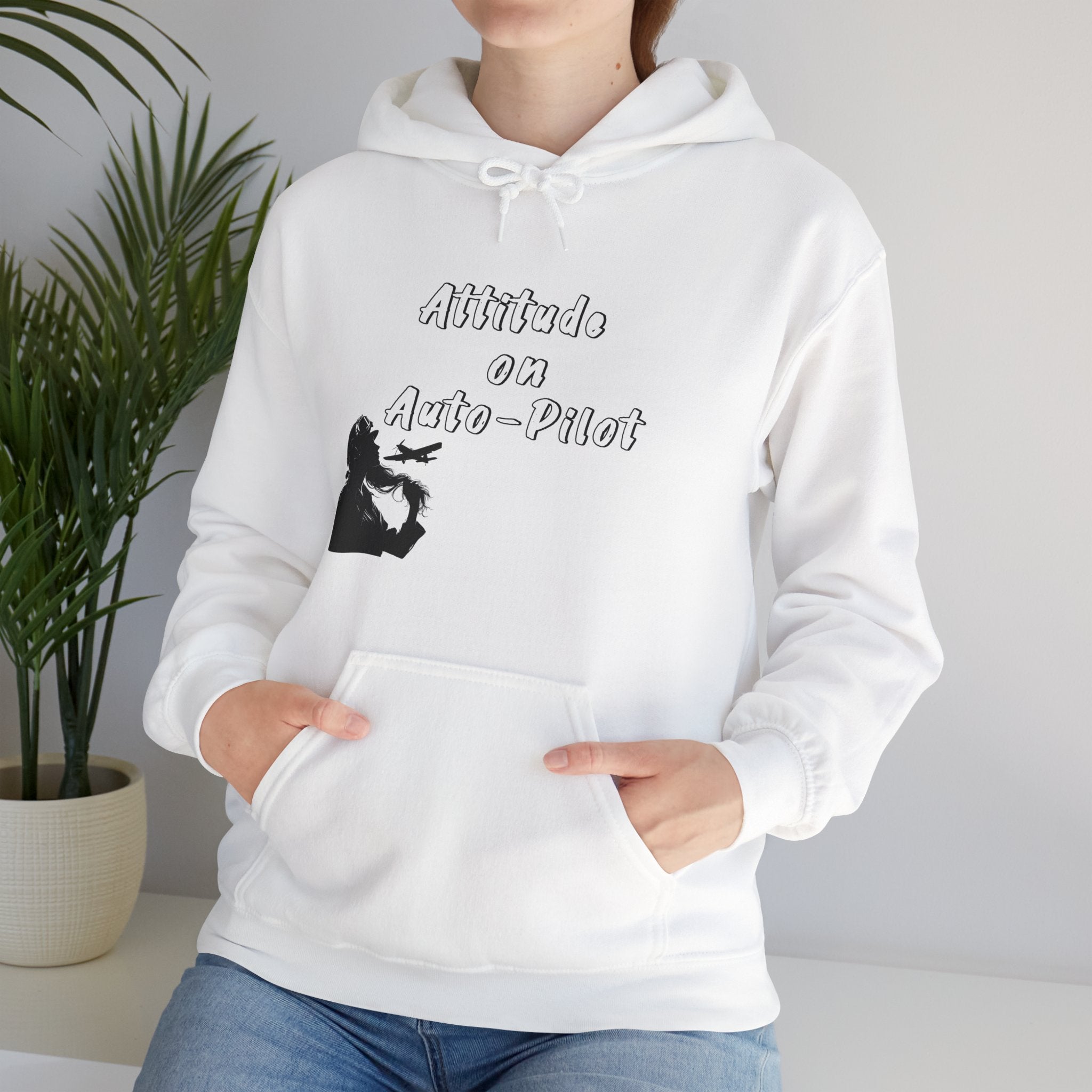 Female Pilot Hoodie. aviation. aviation gifts. gifts for pilots. attitude. graphic tee