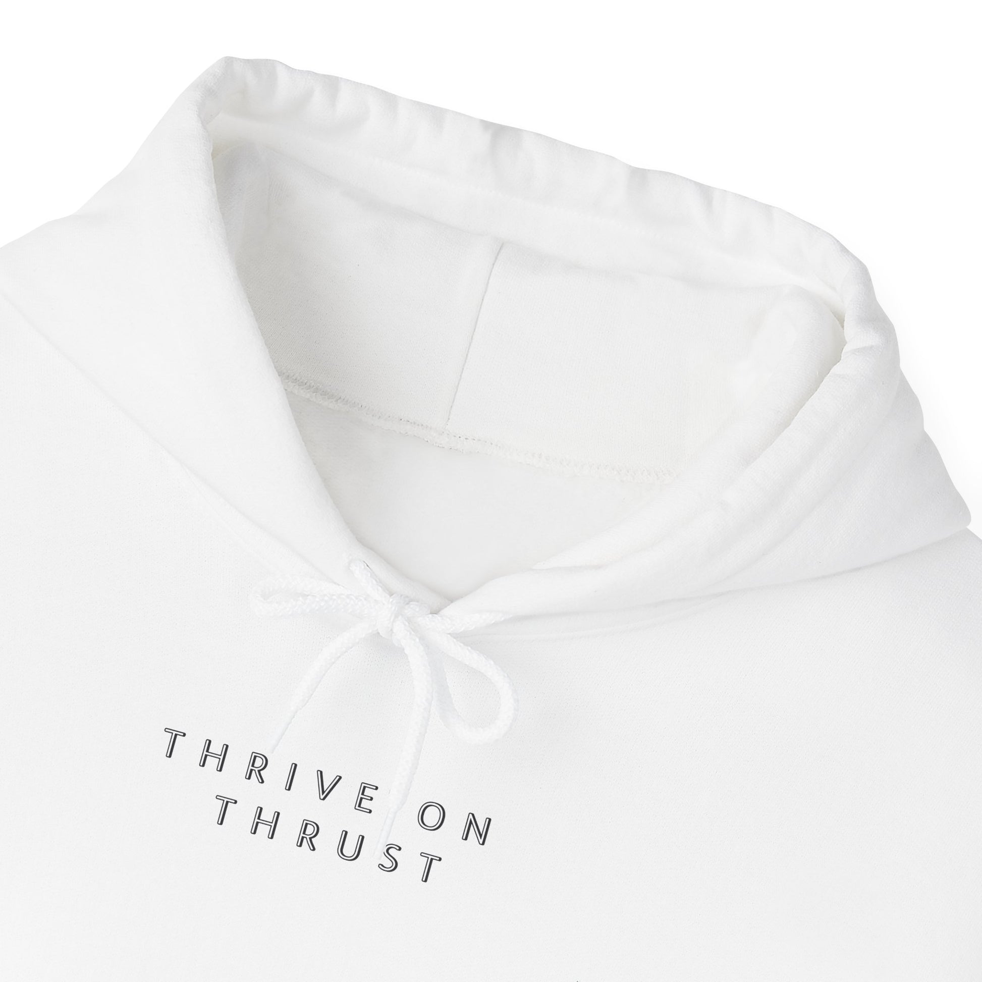 Thrive on Thrust. aviation. gifts for pilots. pilots. planes. gift aviation. graphic hoodie