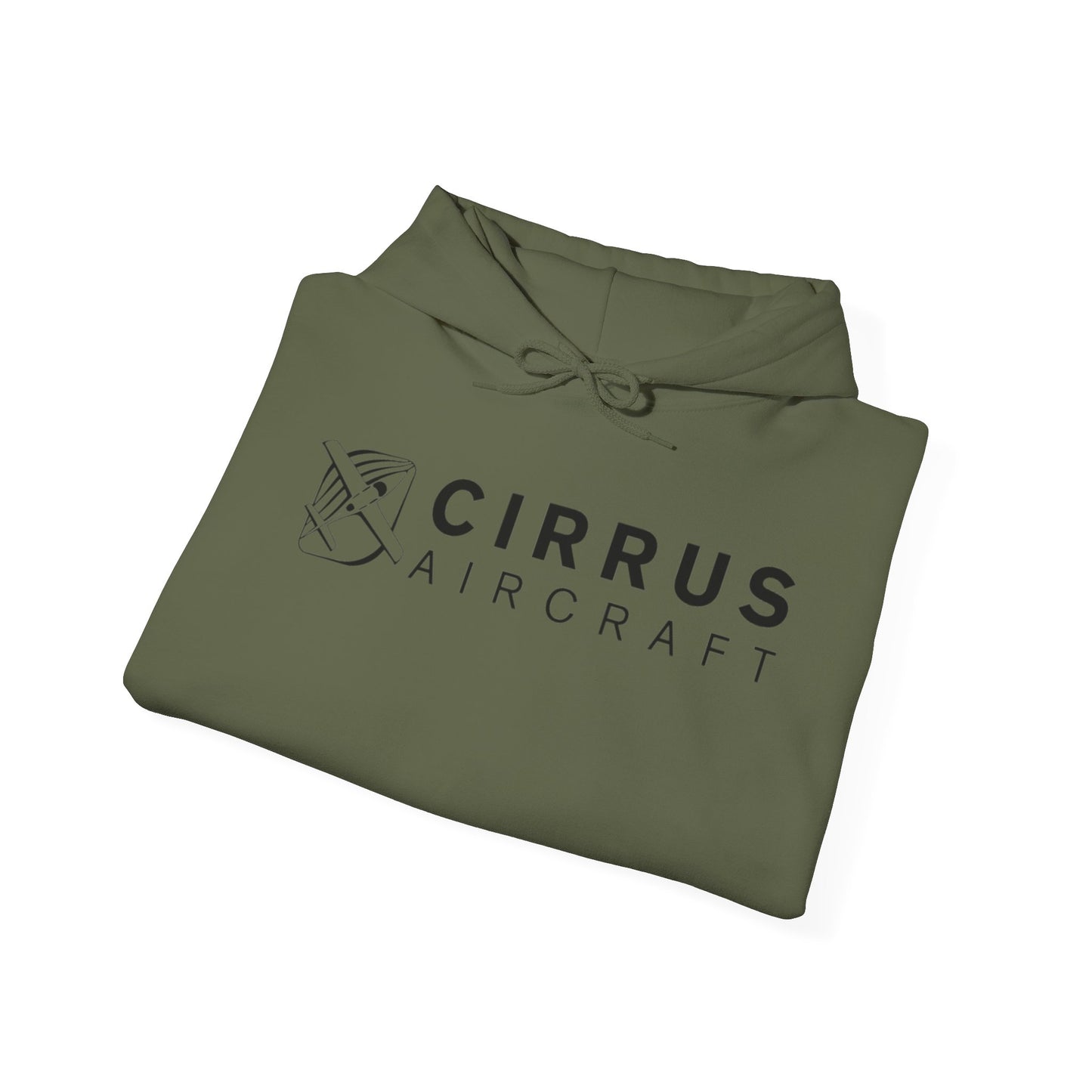 CIRRUS AIRCRAFT HOODIE. aviation gift for pilots. graphic design. (logo)