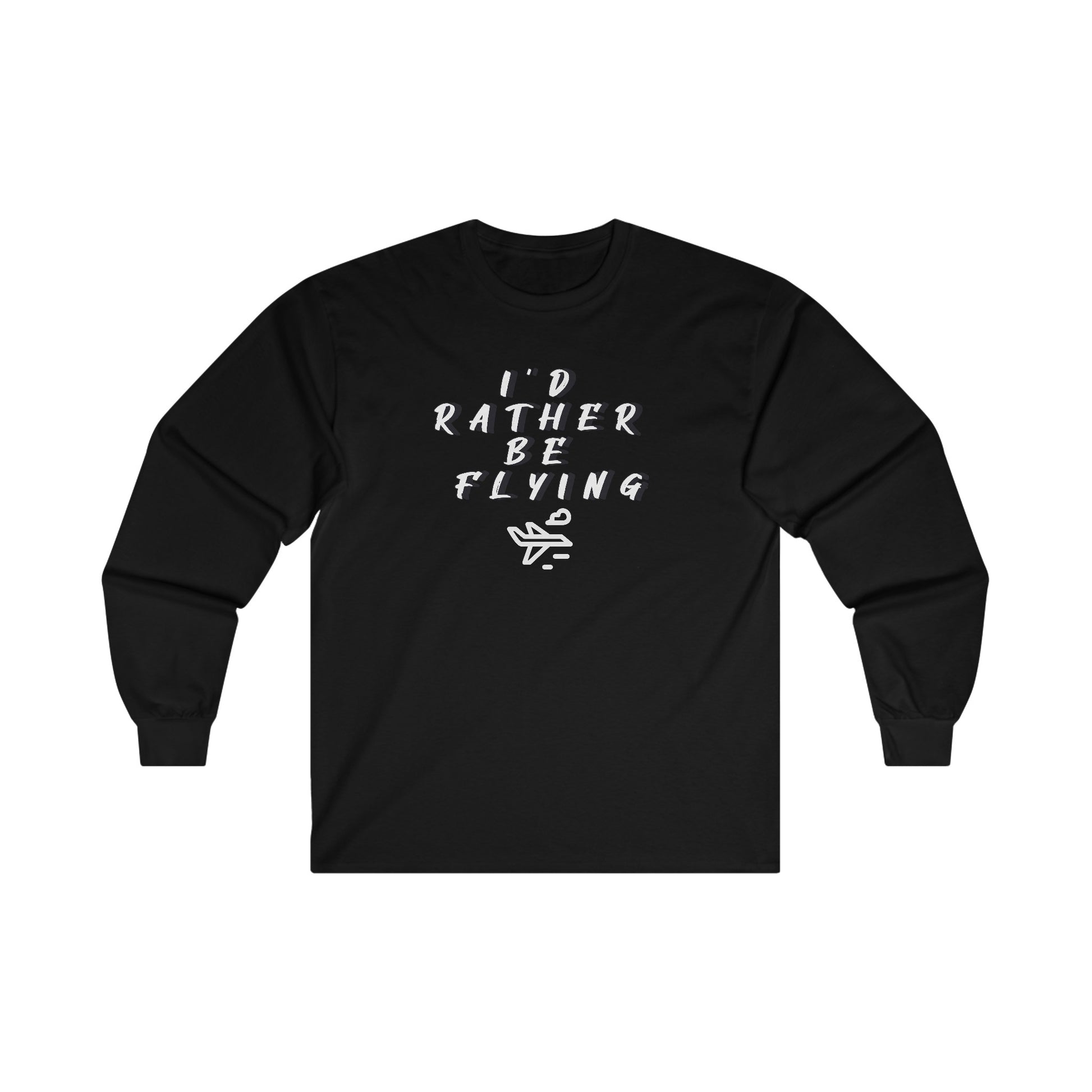 Rather be Flying. long sleeve. aviation. gift. pilots. planes. travel