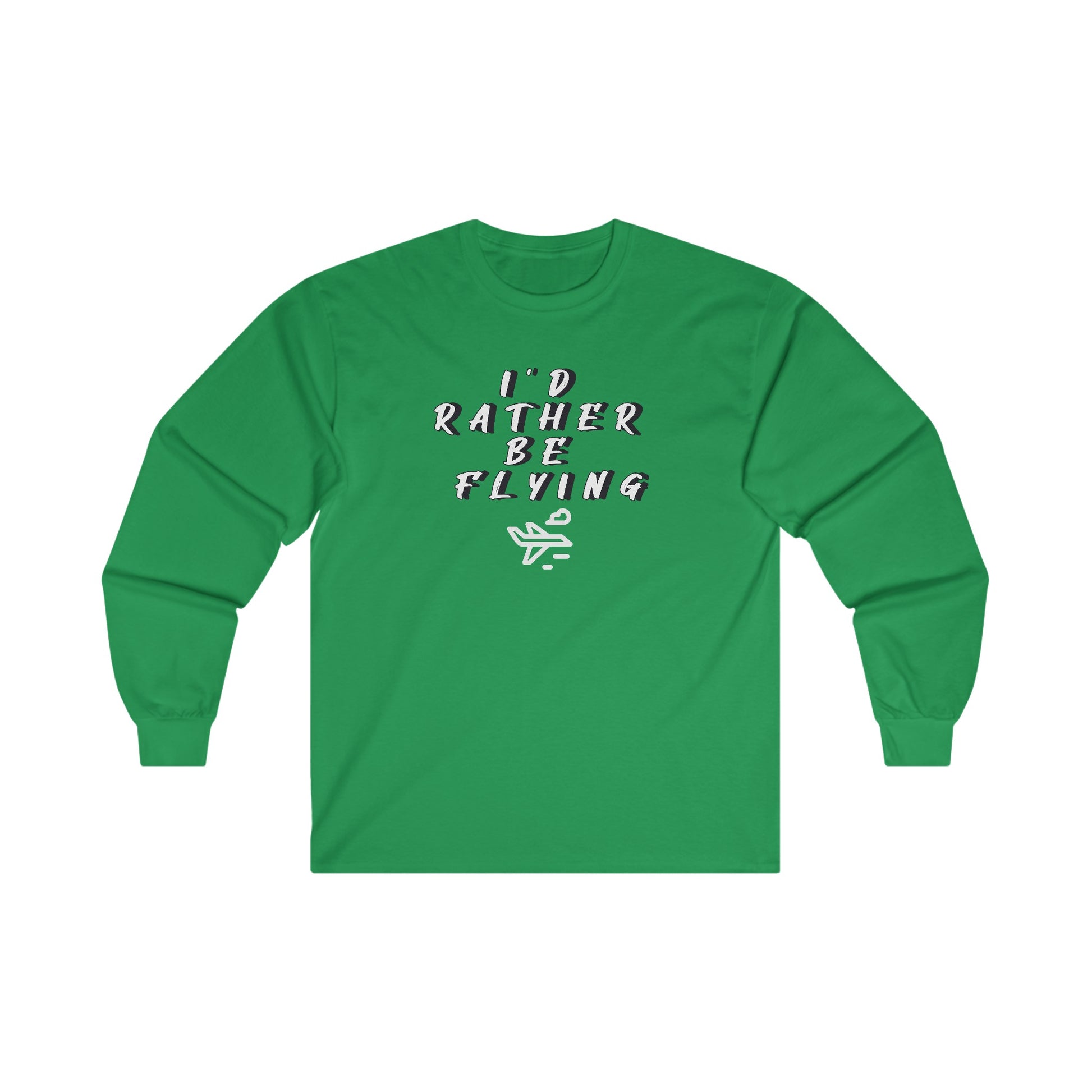 Rather be Flying. long sleeve. aviation. gift. pilots. planes. travel