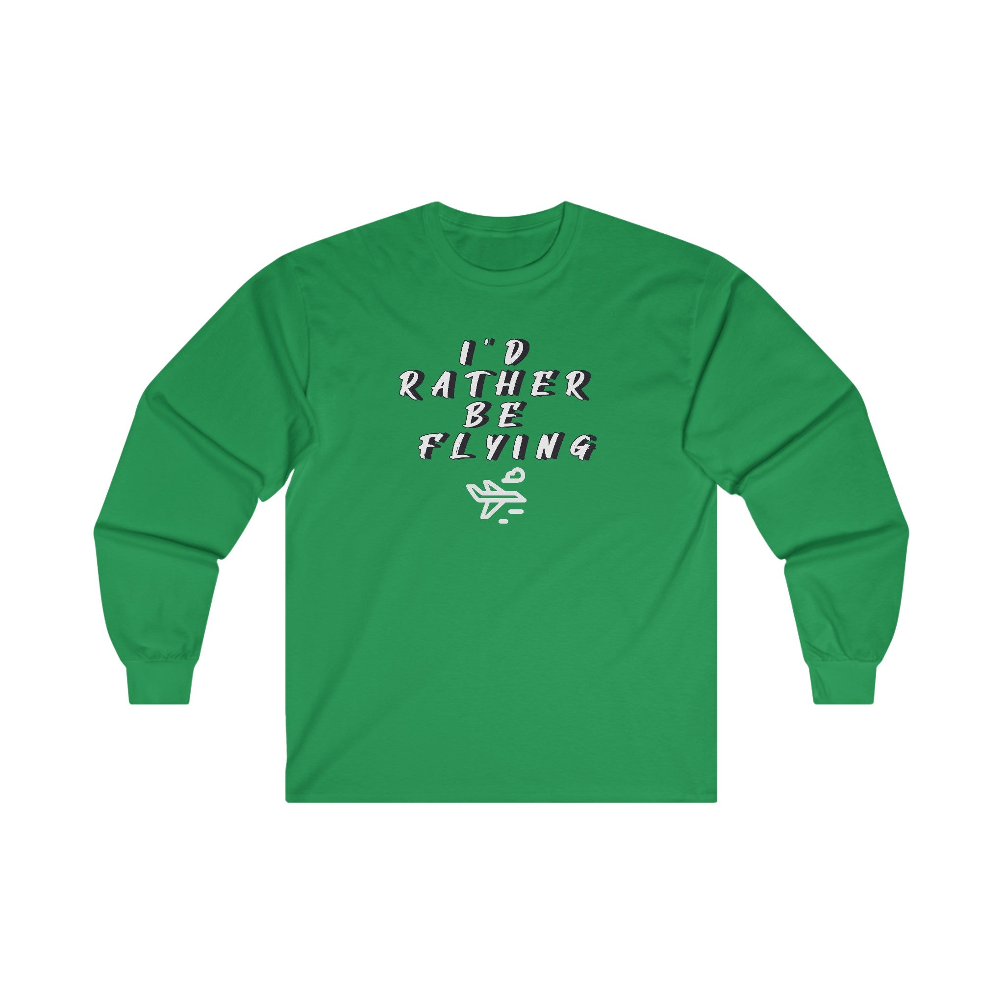 Rather be Flying. long sleeve. aviation. gift. pilots. planes. travel