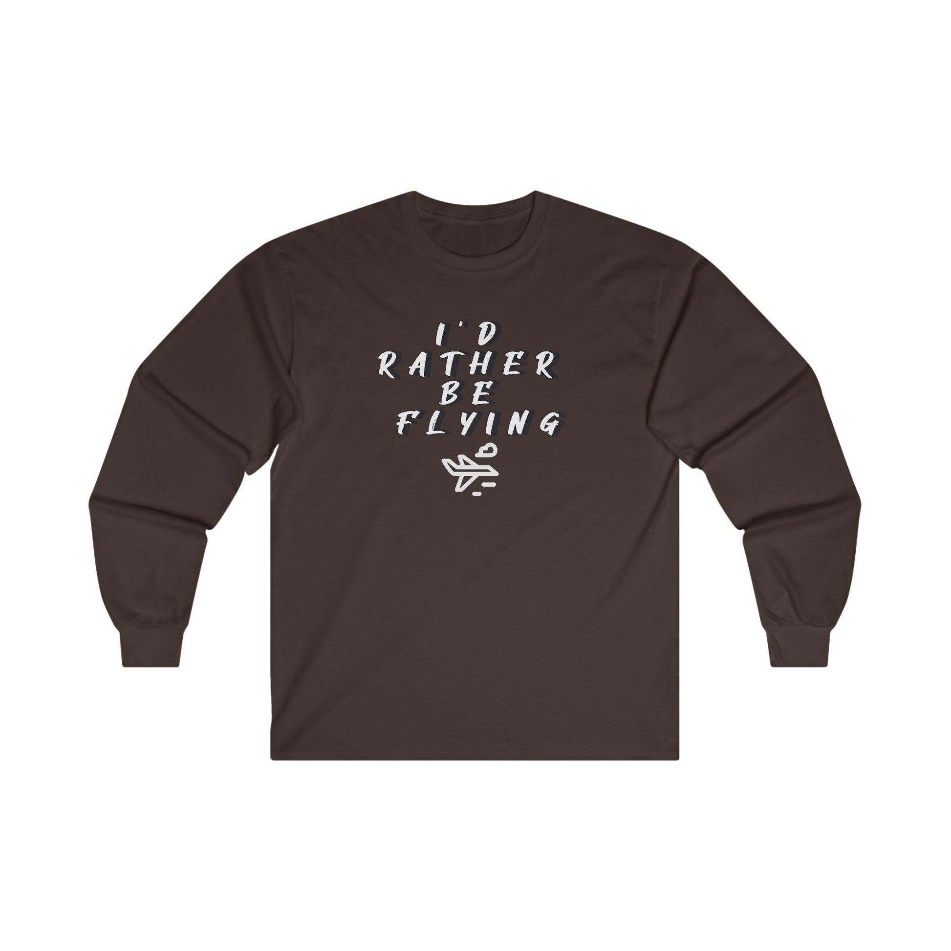 Rather be Flying. long sleeve. aviation. gift. pilots. planes. travel