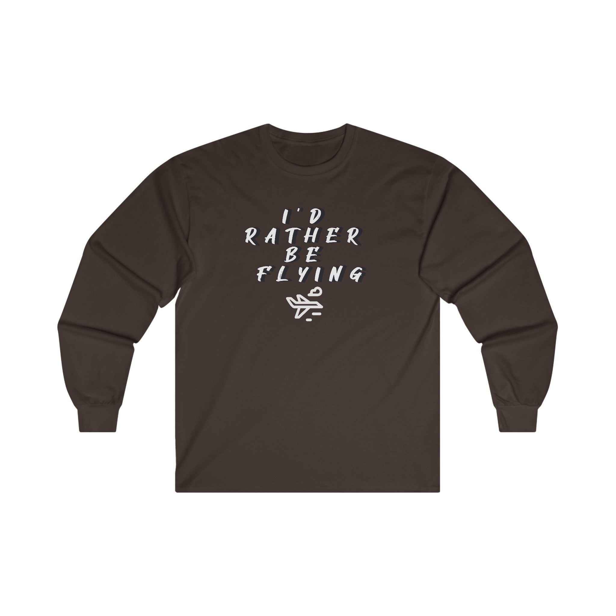 Rather be Flying. long sleeve. aviation. gift. pilots. planes. travel