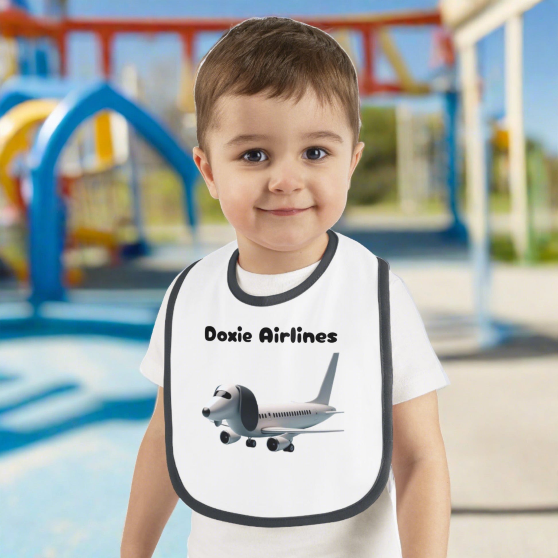 Doxie airlines Baby bibs
