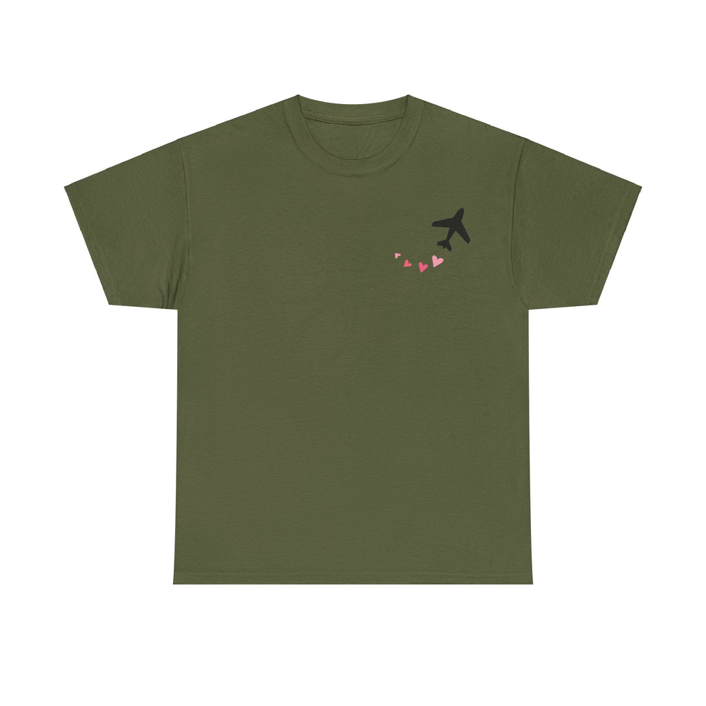 LOVE CHEMTRAILS. aviation t-shirt. pilots. love. hearts