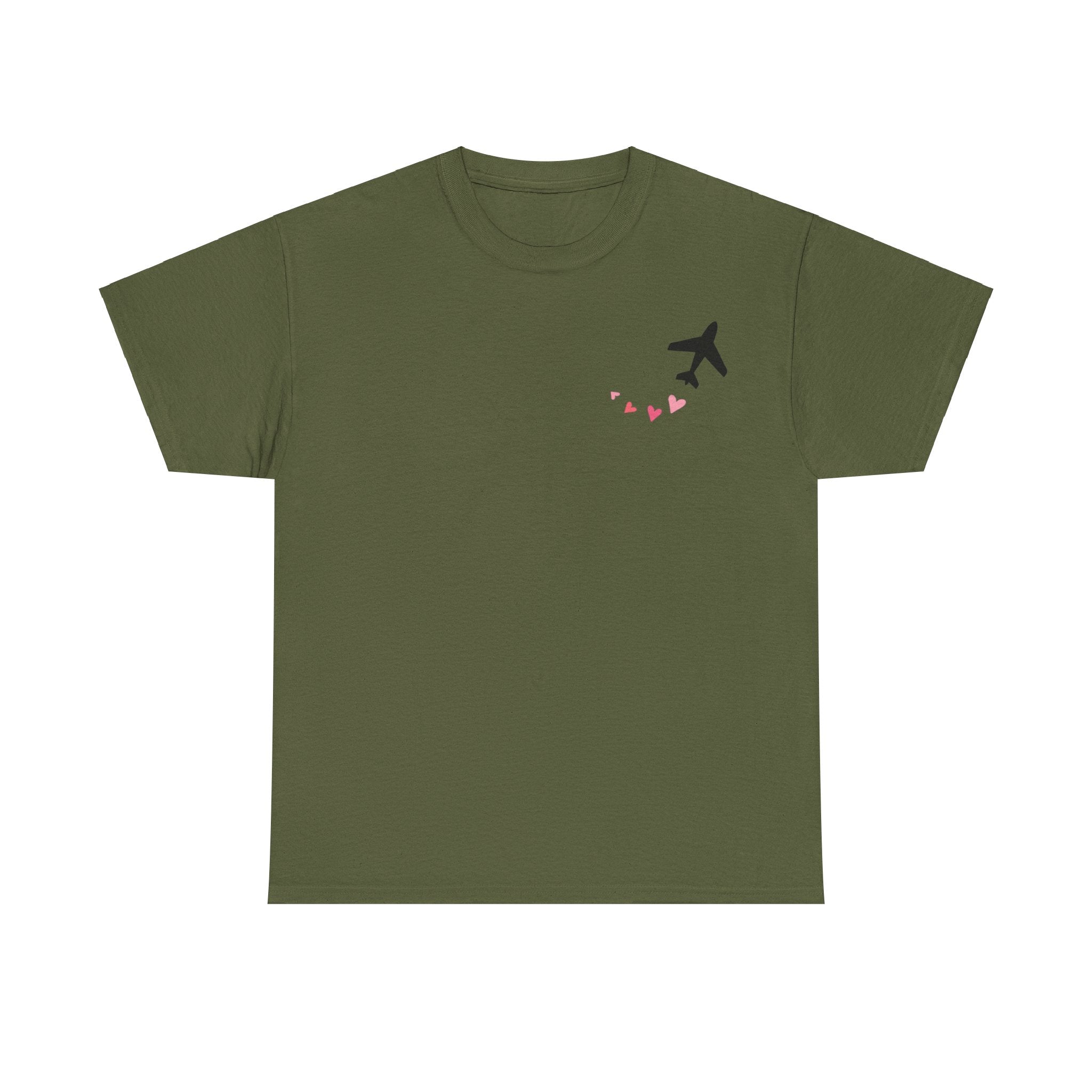 LOVE CHEMTRAILS. aviation t-shirt. pilots. love. hearts