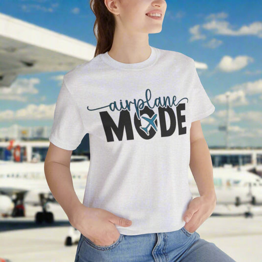 Airplane Mode Aviation Tee. gift for pilots. aviation lovers