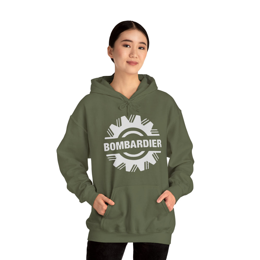 Bombardier hoodie. pilots aviation. (logo)