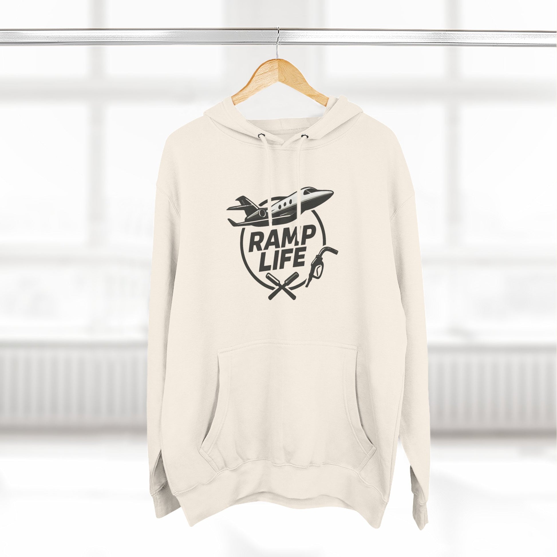 Ramp Life airplane logo Hoodie | aviation pilot Inspired design