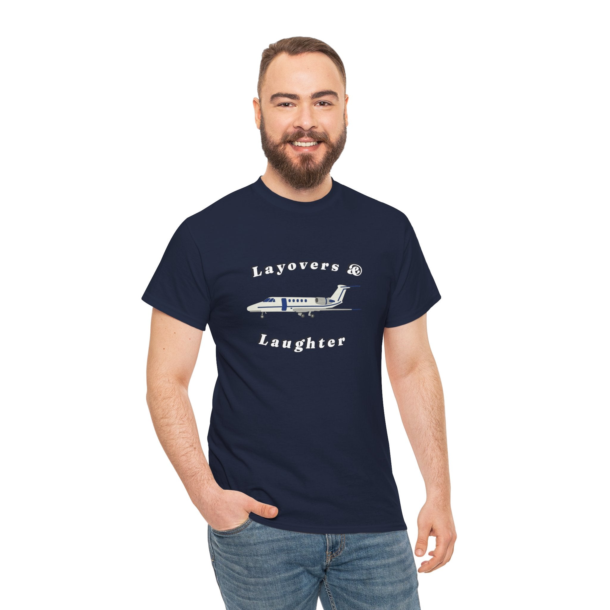 Layovers & Laughter. T-shirt. aviation. pilots. travel. shirt.