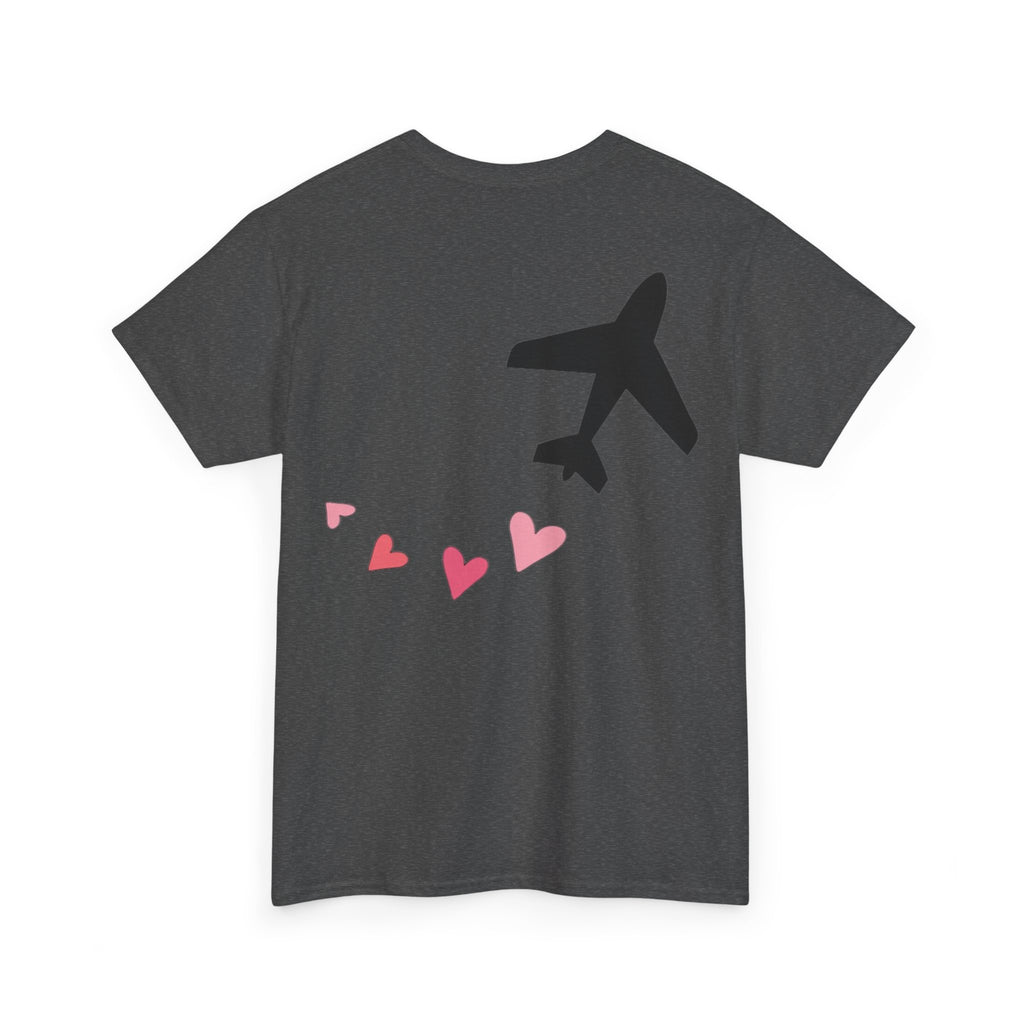 LOVE CHEMTRAILS. aviation t-shirt. pilots. love. hearts