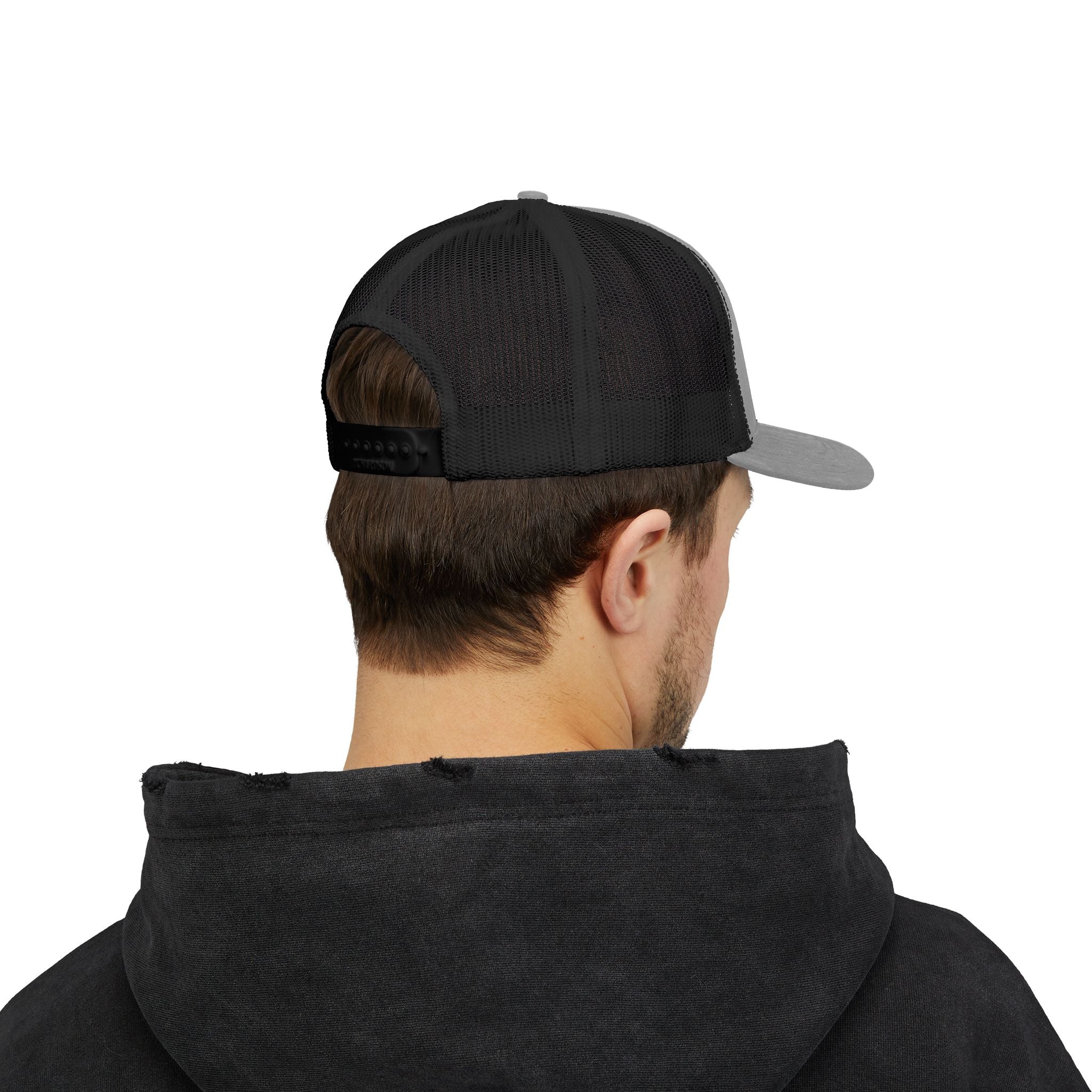 Tornado Pilot Snapback Trucker Cap — Vintage Stormy Sky Embroidered Logo