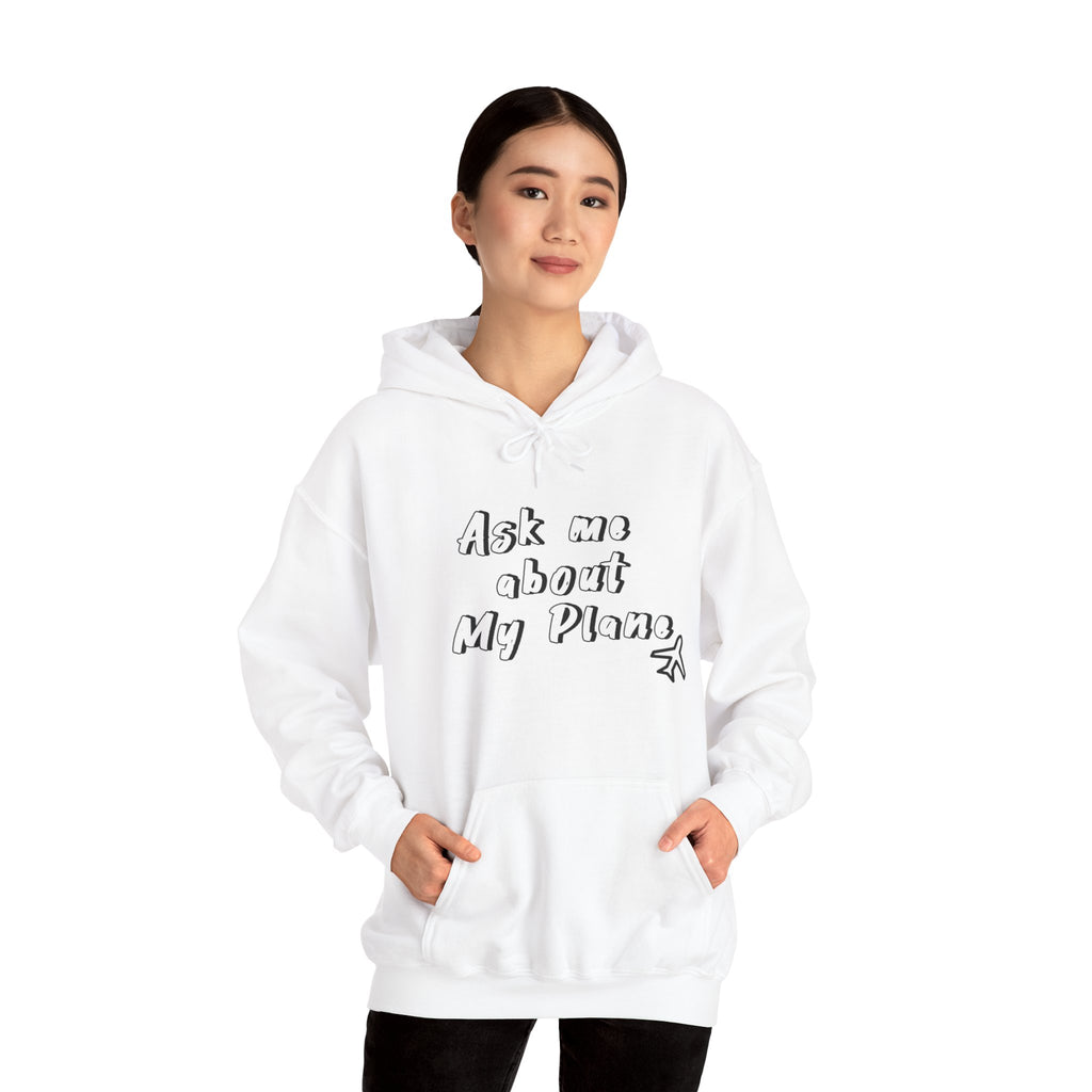 Hoodie For Pilots. Ask me about My Plane!. gift for pilots. aviation. aviation gifts. graphic design