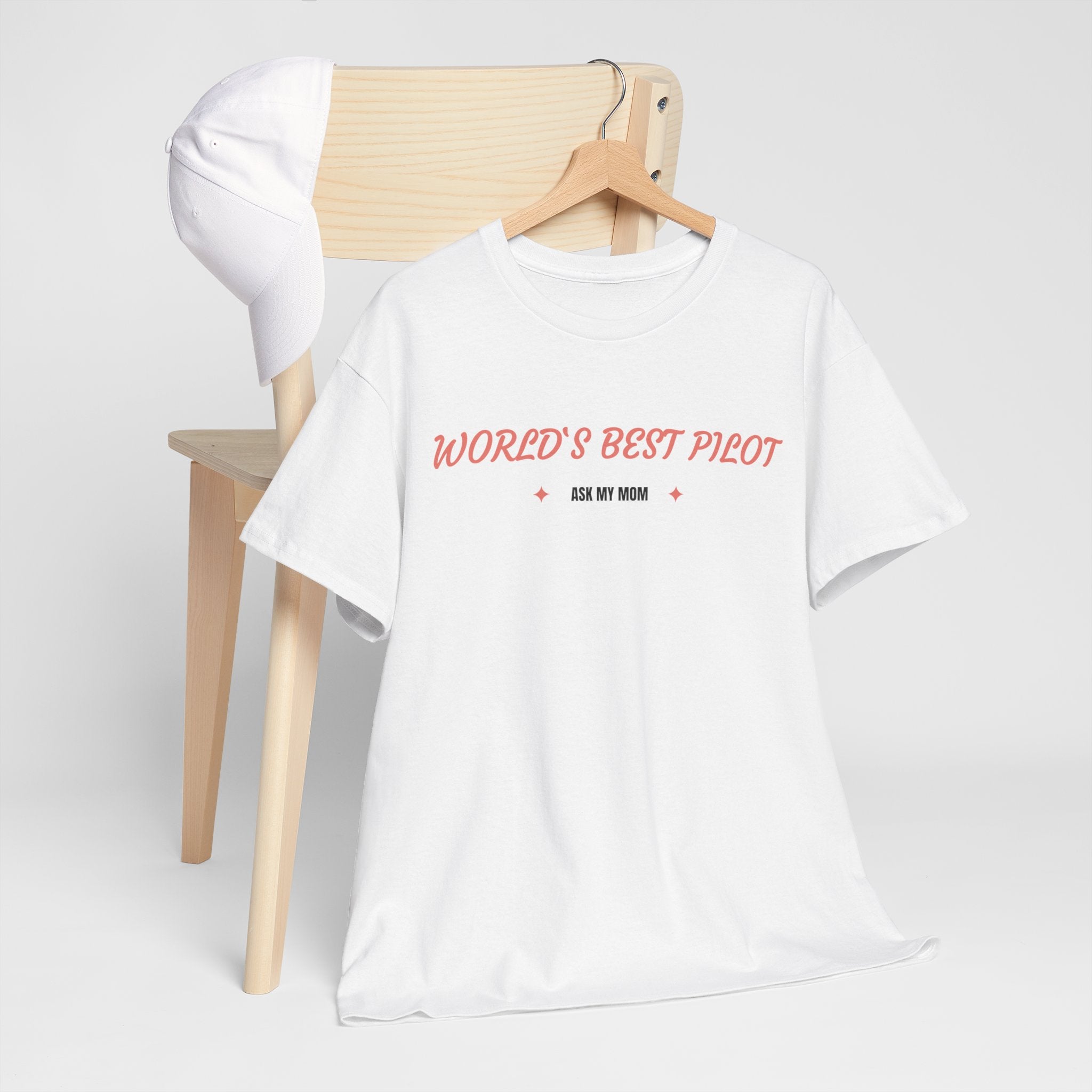 Worlds best Pilot. ask my mom. t-shirt. aviation. mothers. pilots. travel. graphic tee.