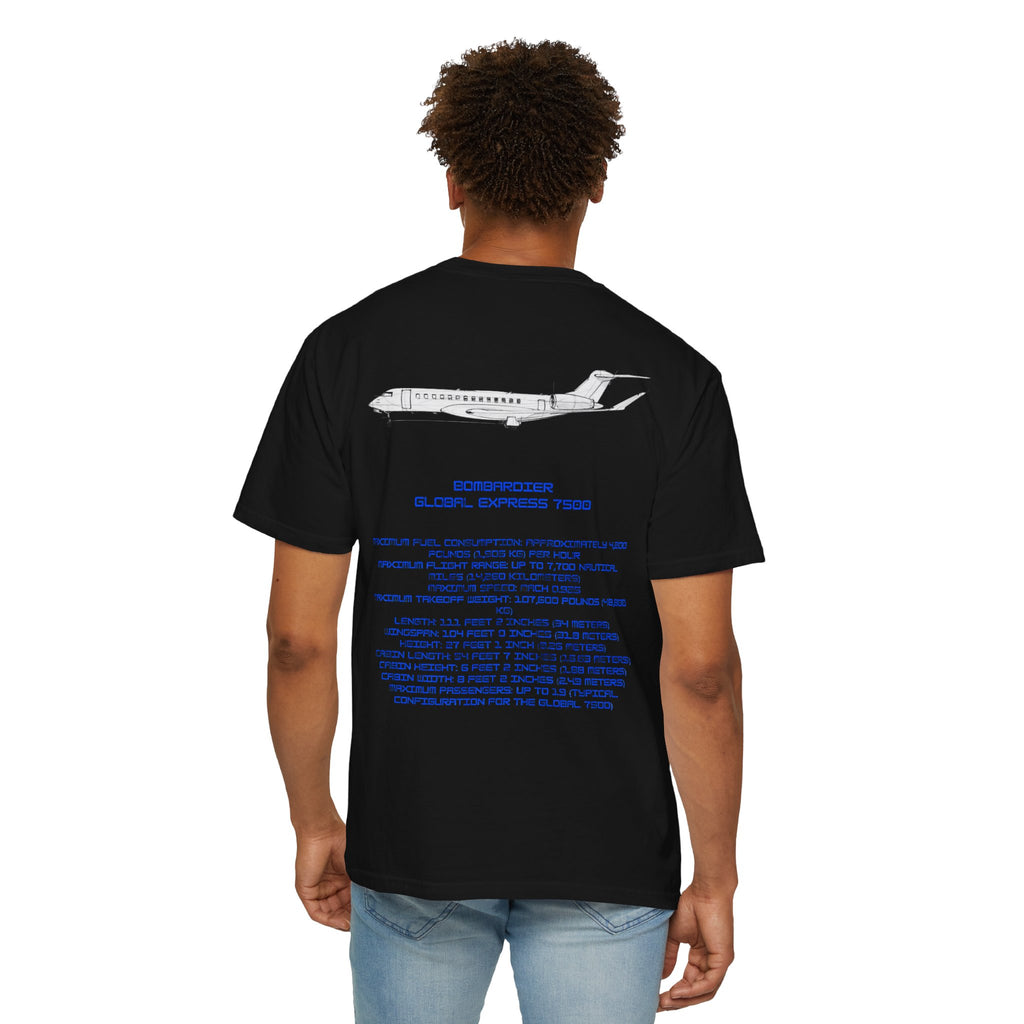 Global 7500 T-shirt. aviation. gift. pilot. jets. mens gifts. gifts for her