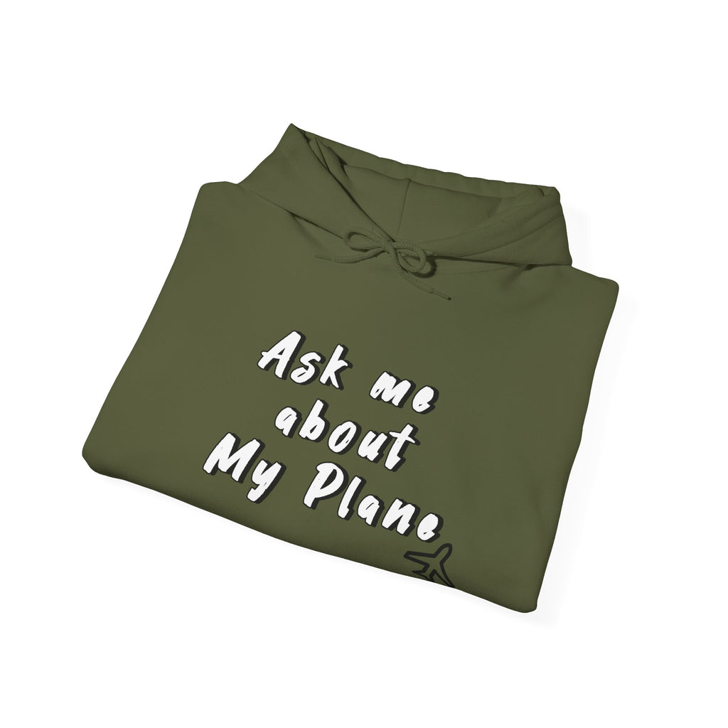 Hoodie For Pilots. Ask me about My Plane!. gift for pilots. aviation. aviation gifts. graphic design