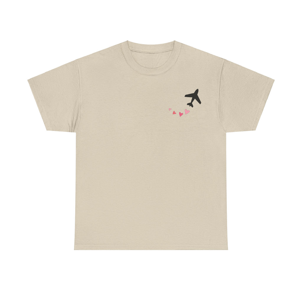 LOVE CHEMTRAILS. aviation t-shirt. pilots. love. hearts
