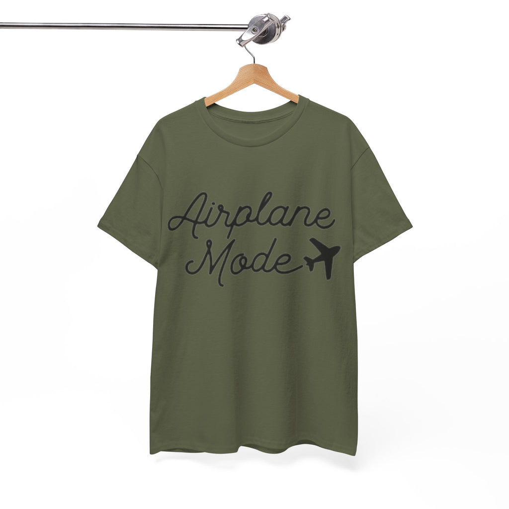 Airplane Mode Aviation Graphic Tee. gift for pilots. flight attendant. aviation lovers.