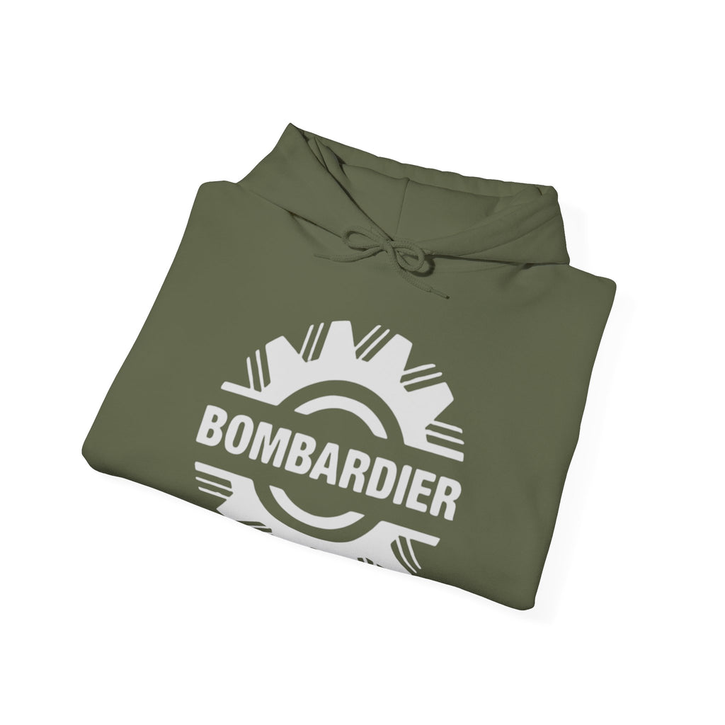 Bombardier hoodie. pilots aviation. (logo)