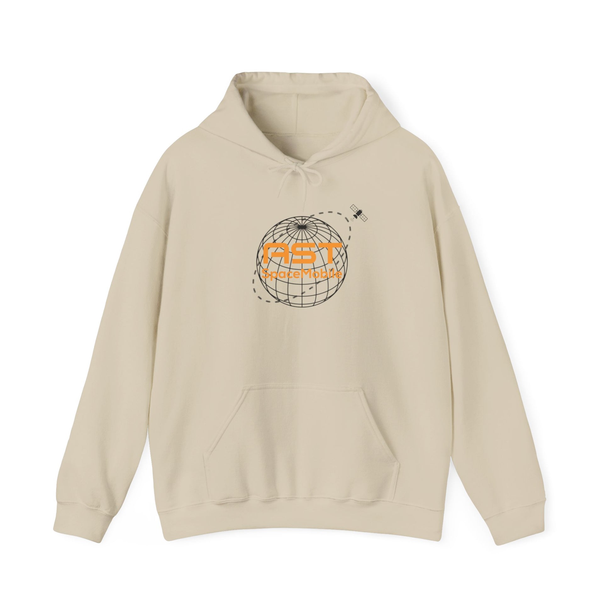 Globe Grid Hoodie - 'AST' Retro Orange Tech Logo